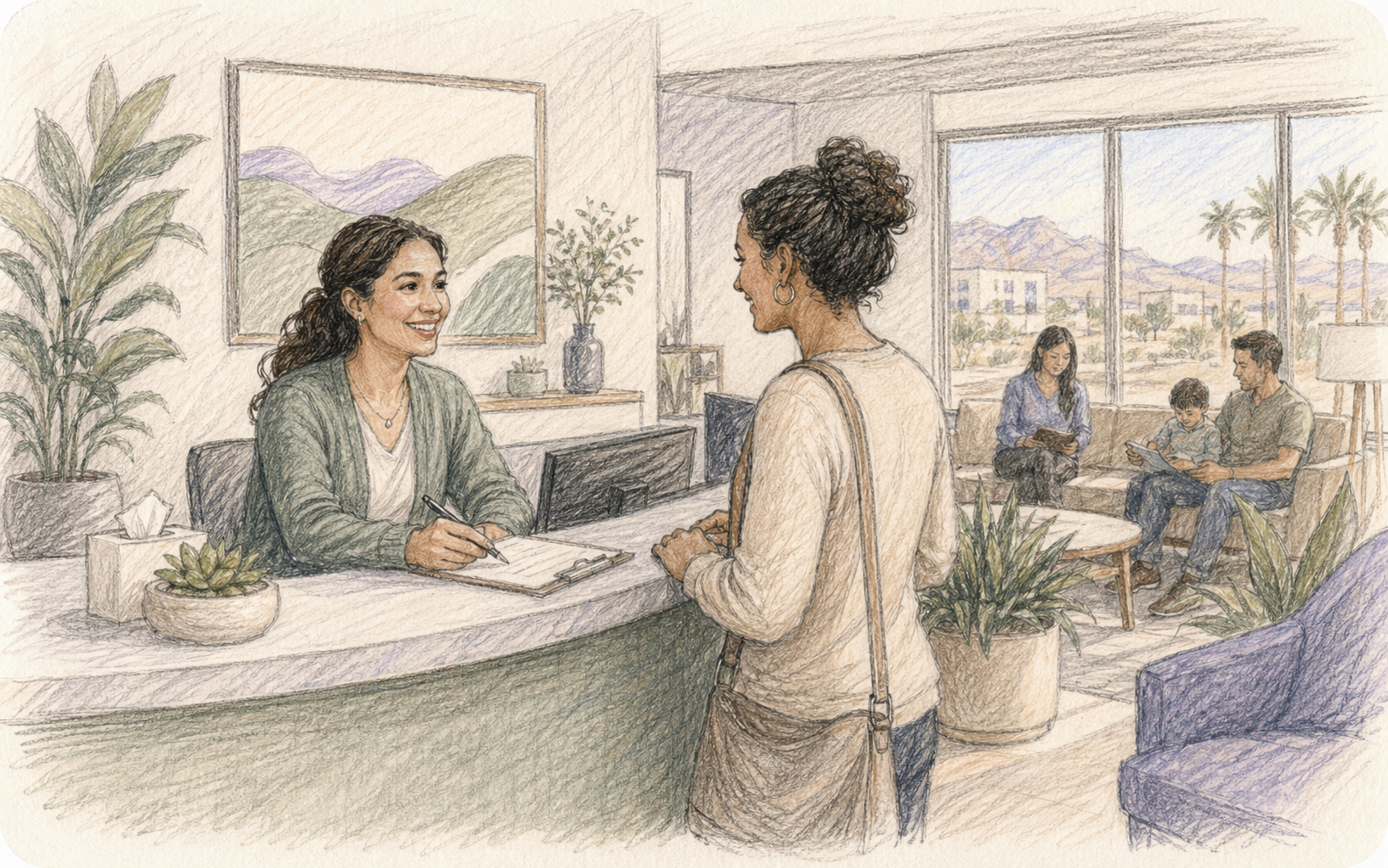 Las Vegas behavioral health clinic front desk